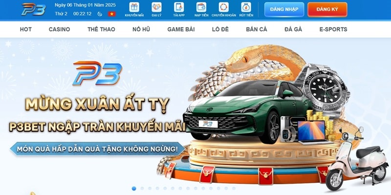 P3 là một nhà cái uy tín đã hoạt động được gần 10 năm